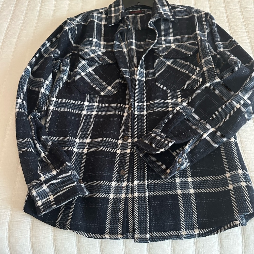 Wolverine Blue and White Shirt, Boys or women’s small!